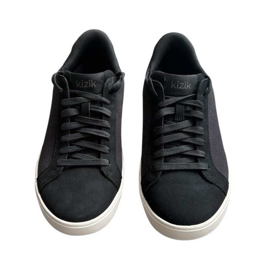 Kizik Irvine Women's Canvas/Leather Sneakers Black Size 8.5 Hands Free Lace Up - Picture 3 of 8
